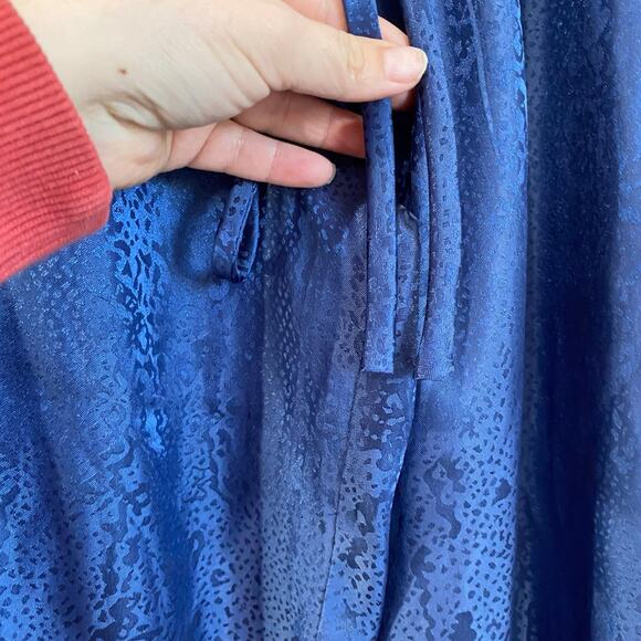 Natori Women's Blue Snake Print Drawstring Waist PJ Pants Size Large - Picture 10 of 10